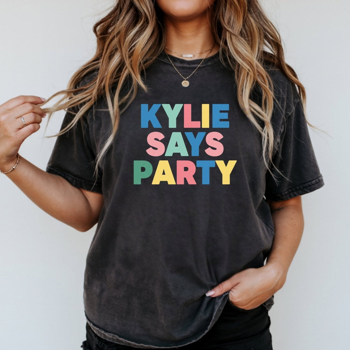 Kylie Says Party Shirt – Retro Disco Pop-Inspired Graphic product image 15