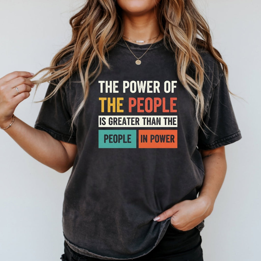 The Power of People T-Shirt – Retro Comfort Graphic Tee – product image 16
