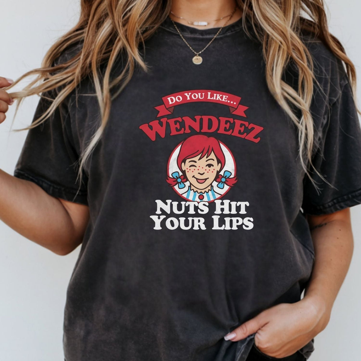 Wendeez Nuts Hit Your Lips Funny Retro Meme Shirt – Cheeky product image 17