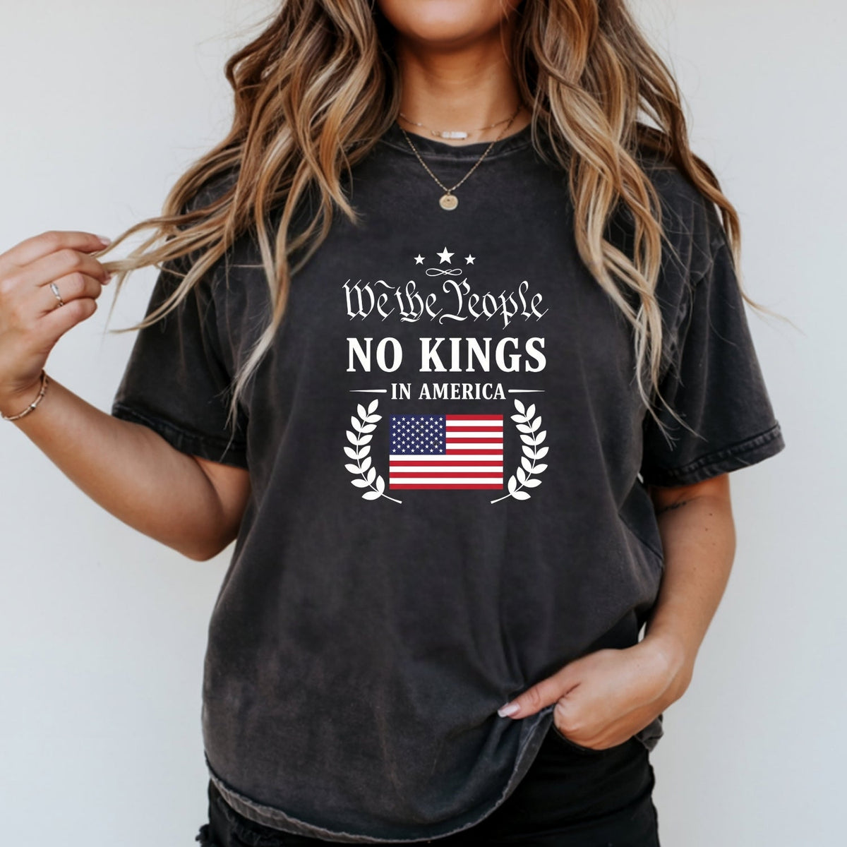 No Kings in America Tee – Liberty & Democracy Statement product image 18
