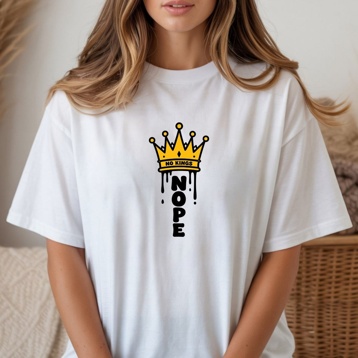 No Kings T-Shirt – Crown Graphic Tee, Patriotic Freedom product image 6