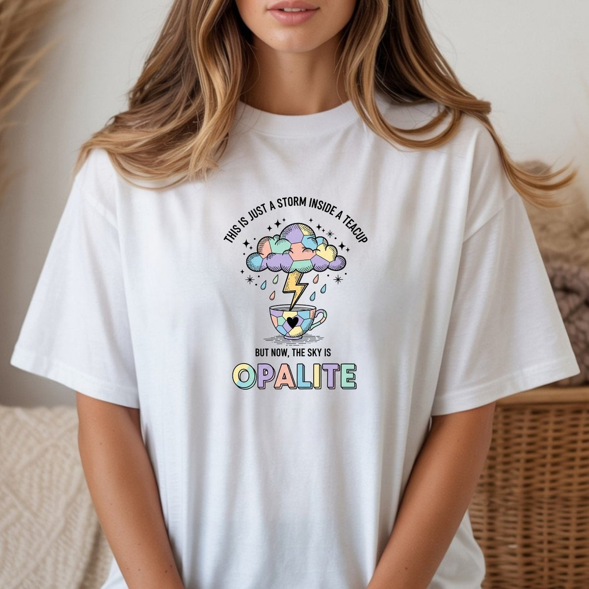 Storm in a Teacup Shirt – Opalite Sky Romantic Graphic Tee product image 5