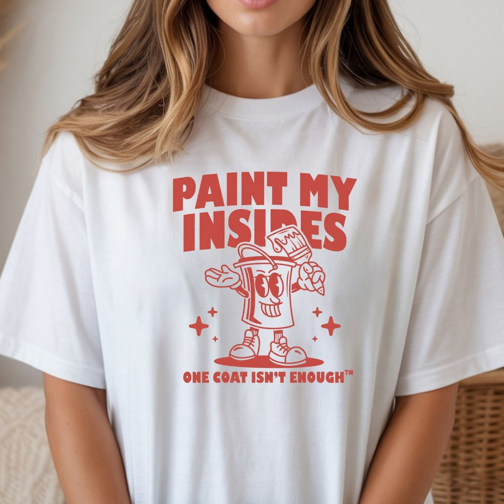 Retro Paint Can Mascot T-Shirt - Funny Art Graphic Tee product image 3