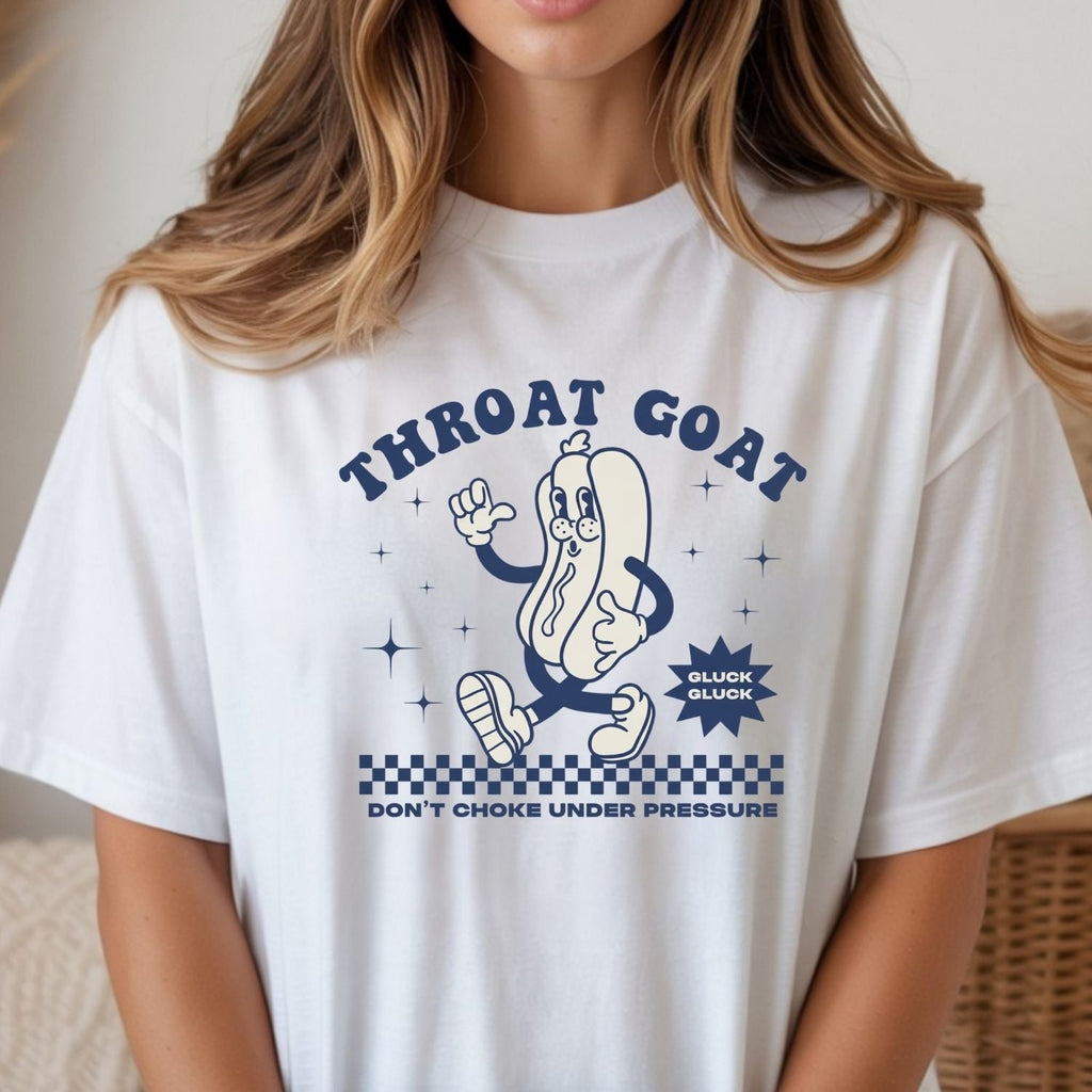 Funny Throat Goat Meme T-Shirt - Retro Inappropriate Shirt product image 5