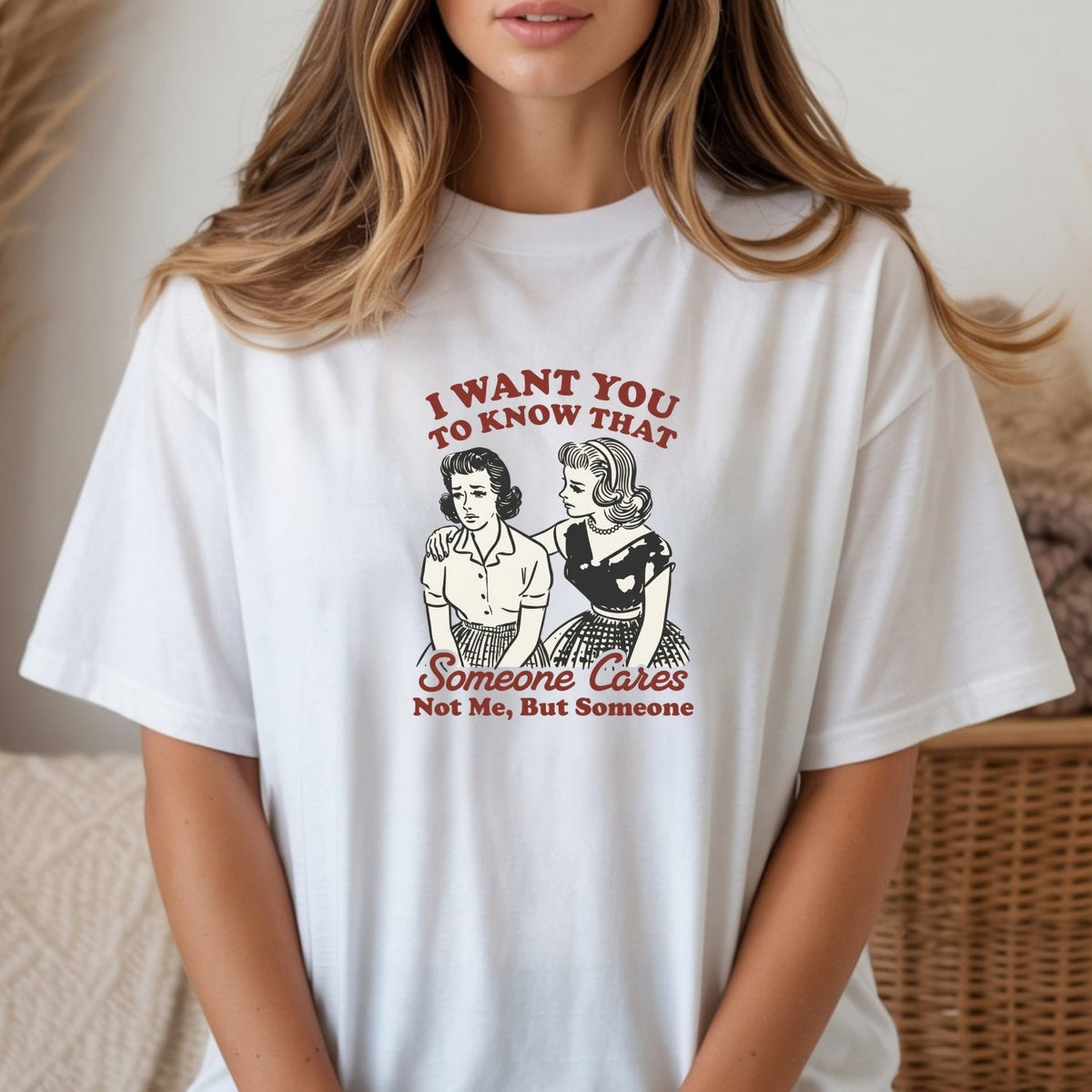 Someone Cares T-Shirt – Retro Sarcastic Tee – Snarky Humor product image 5