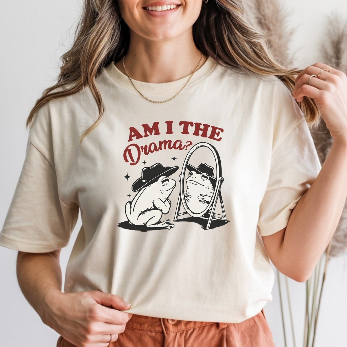 Am I the Drama Shirt – Funny Cowboy Frog Tee – Snarky Humor product image 7