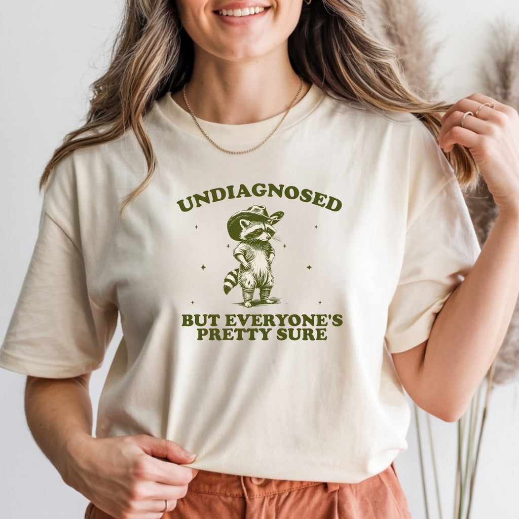 Undiagnosed but Everyone’s Pretty Sure T-Shirt – Funny product image 2