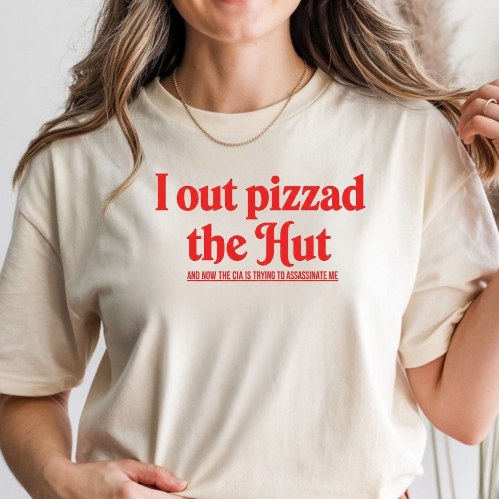 I Out Pizza the Hut CIA Meme Tee - Funny Internet Graphic product image 19