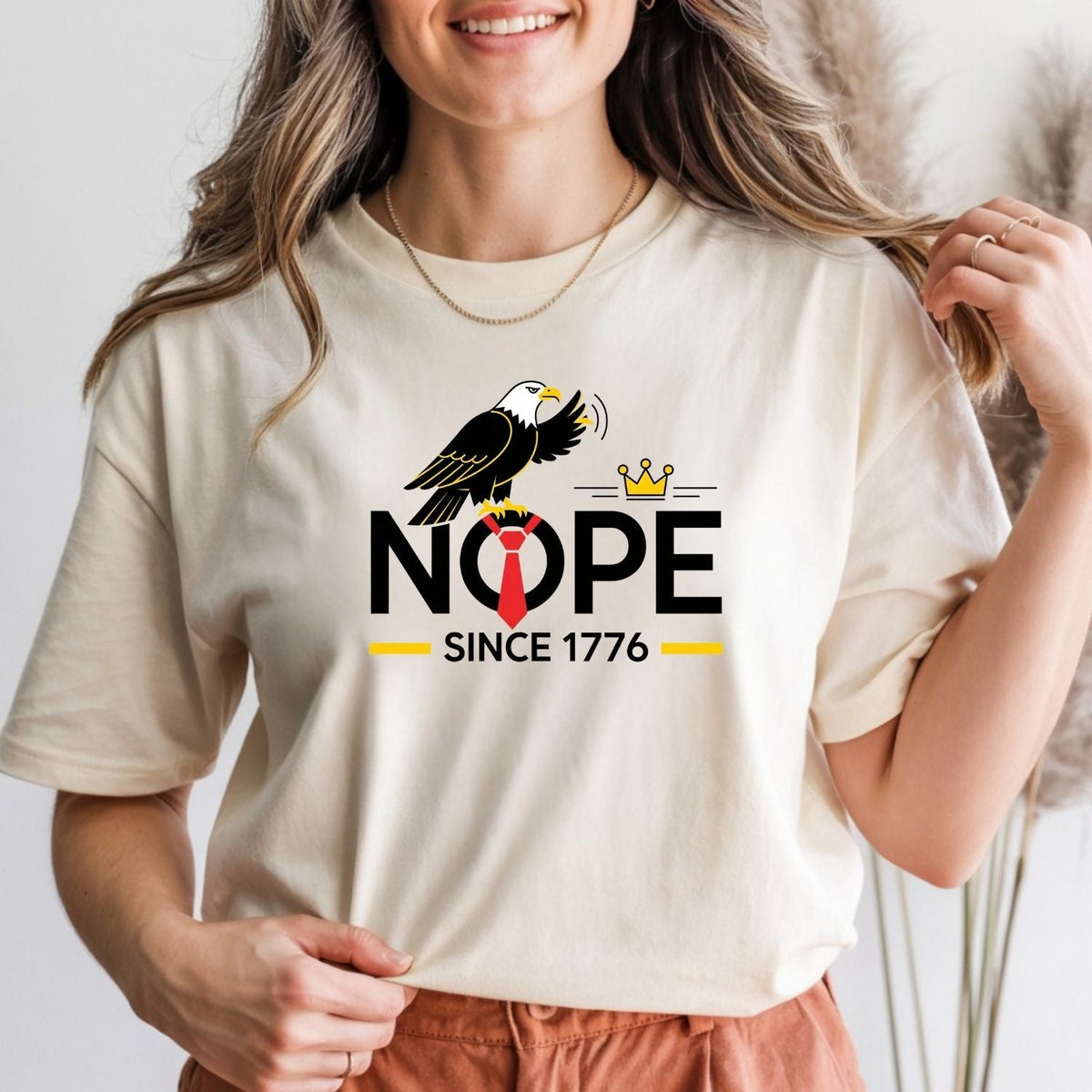 Bald Eagle NOPE Since 1776 T-Shirt – No Kings in America product image 6