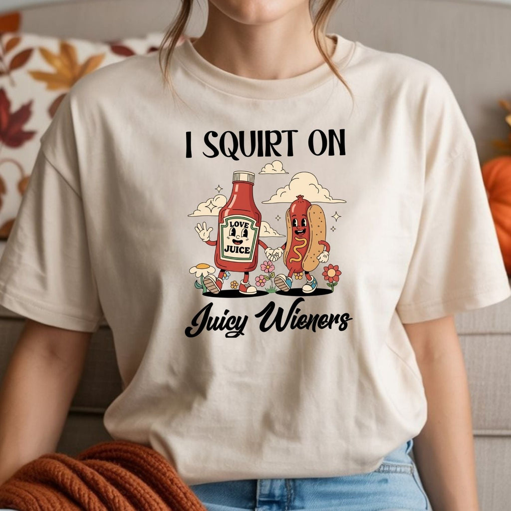 Funny Hot Dog T-Shirt - Retro Food Pun Tee - Inappropriate product image 7