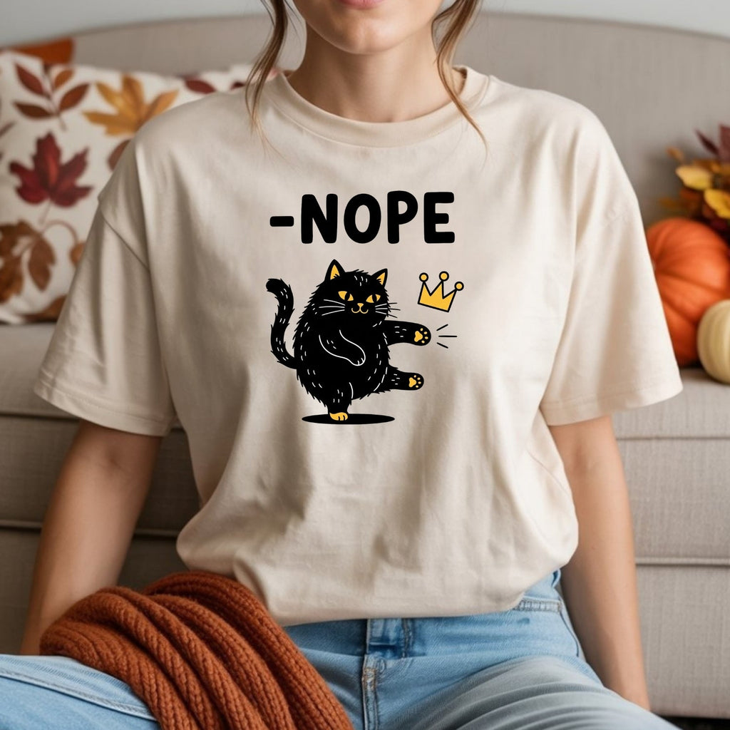 Black Cat Parody T-Shirt – No Kings in America Funny Satire product image 8
