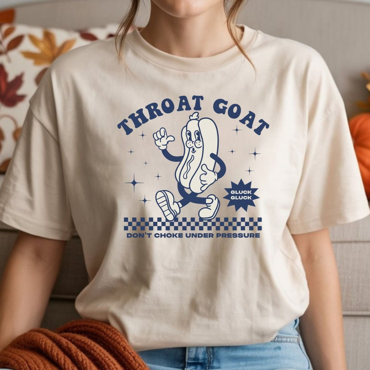 Funny Throat Goat Meme T-Shirt - Retro Inappropriate Shirt product image 7