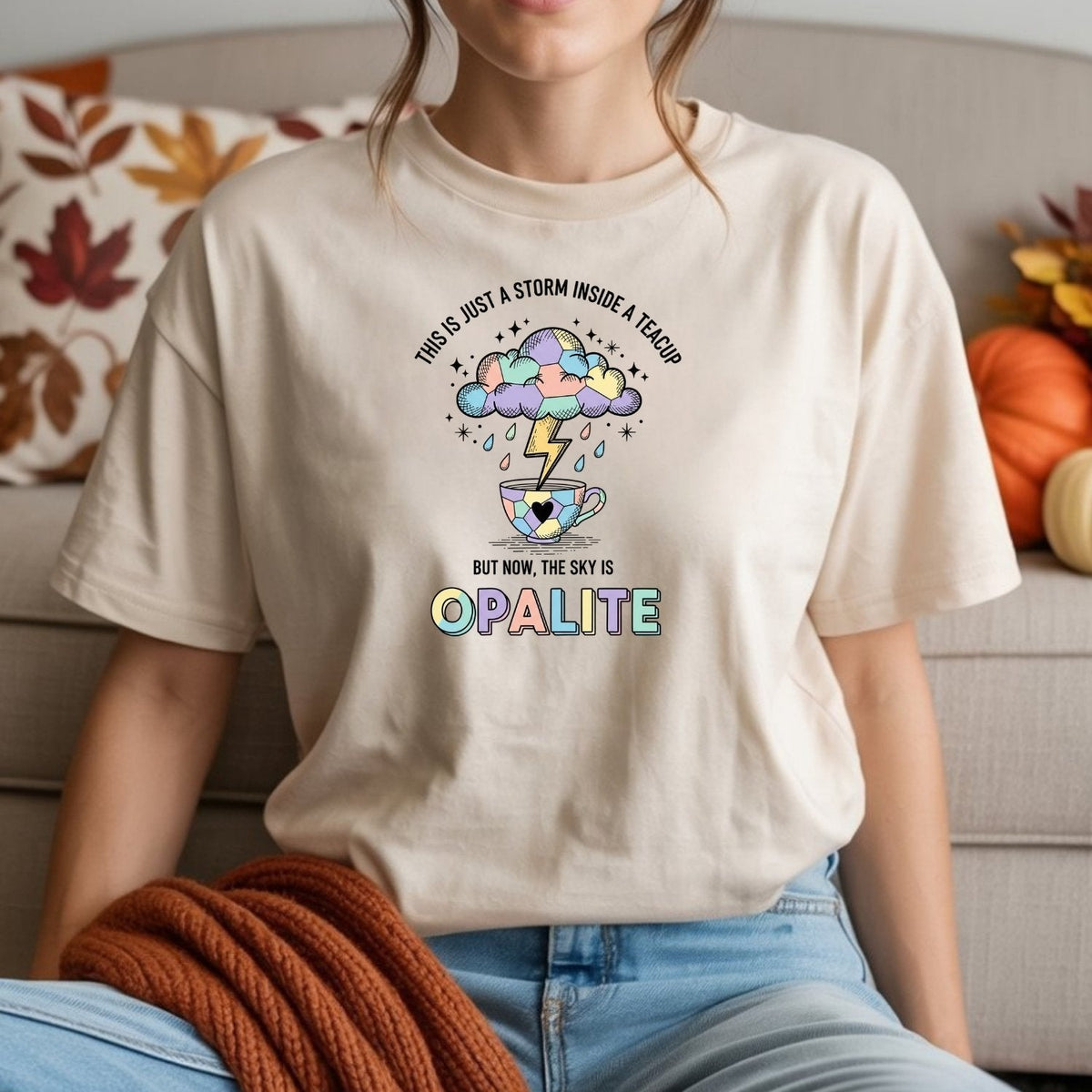 Storm in a Teacup Shirt – Opalite Sky Romantic Graphic Tee product image 7