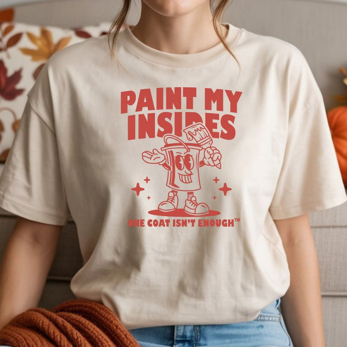Retro Paint Can Mascot T-Shirt - Funny Art Graphic Tee product image 5