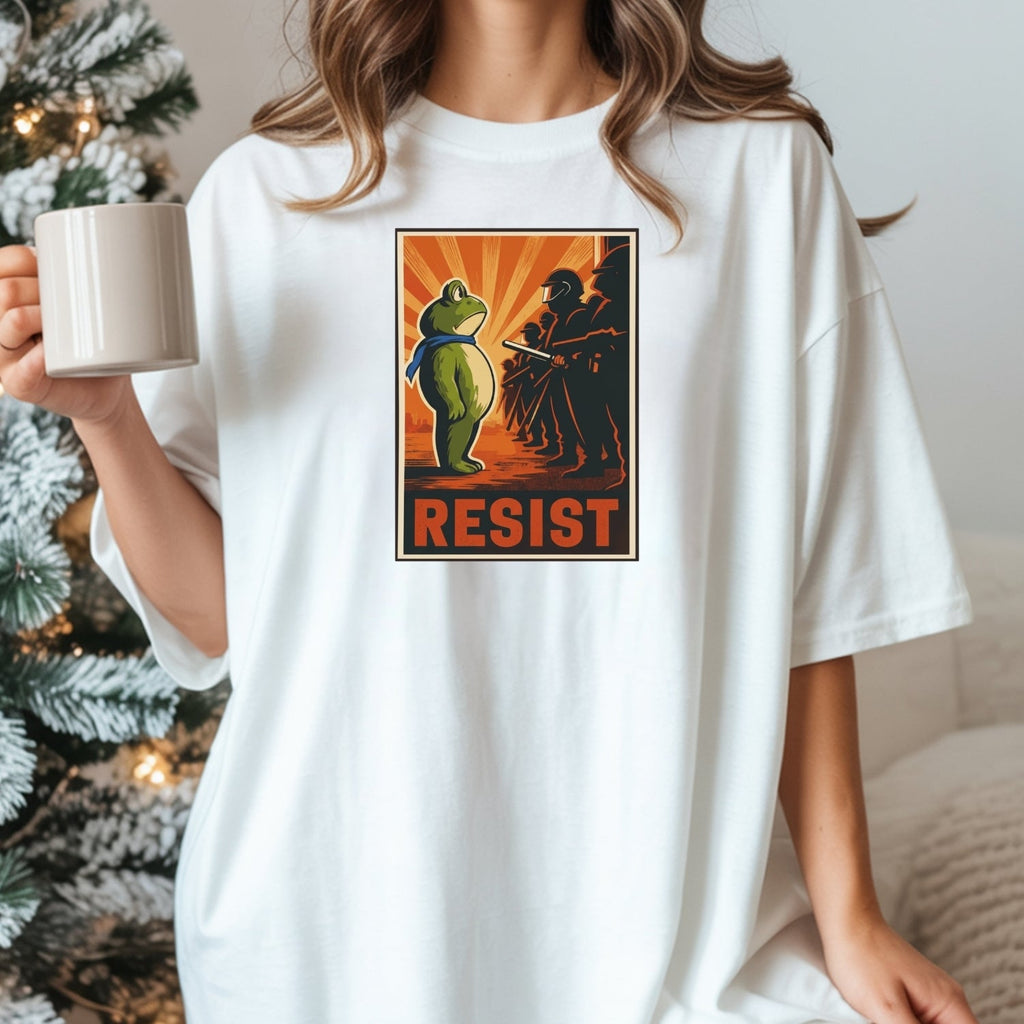 Portland Frog Shirt – Funny Rebel Graphic Tee – No Kings in product image 18