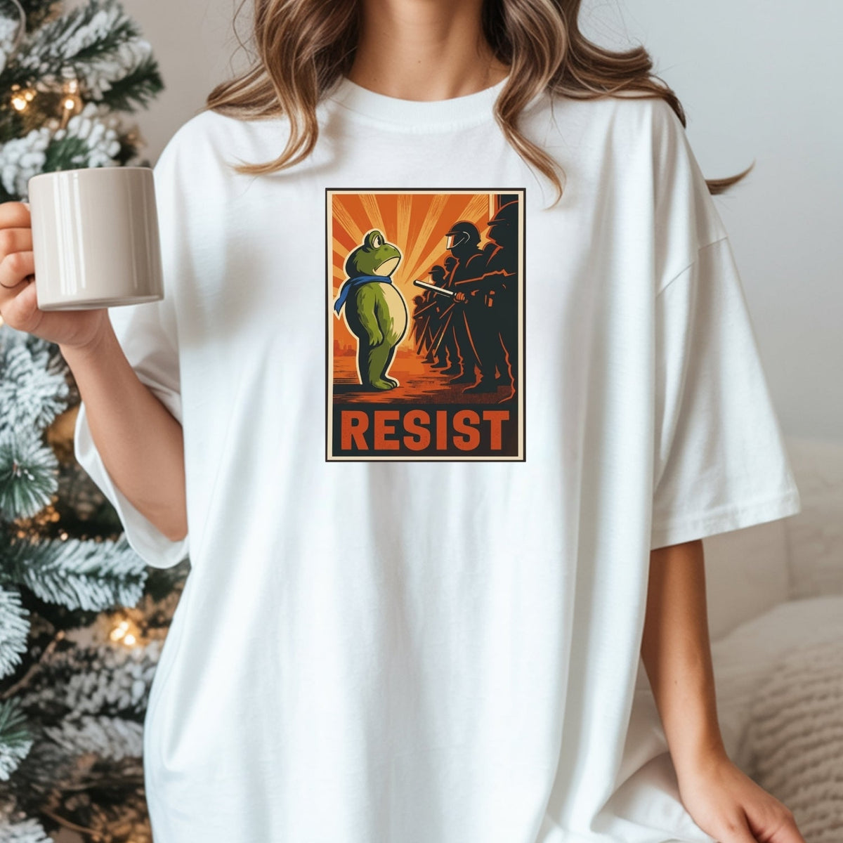 Portland Frog Shirt – Funny Rebel Graphic Tee – No Kings in product image 18