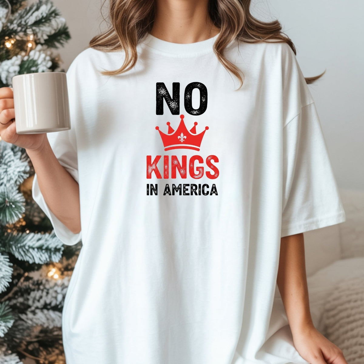 No Kings in America T-Shirt – Patriotic Democracy Tee – product image 5