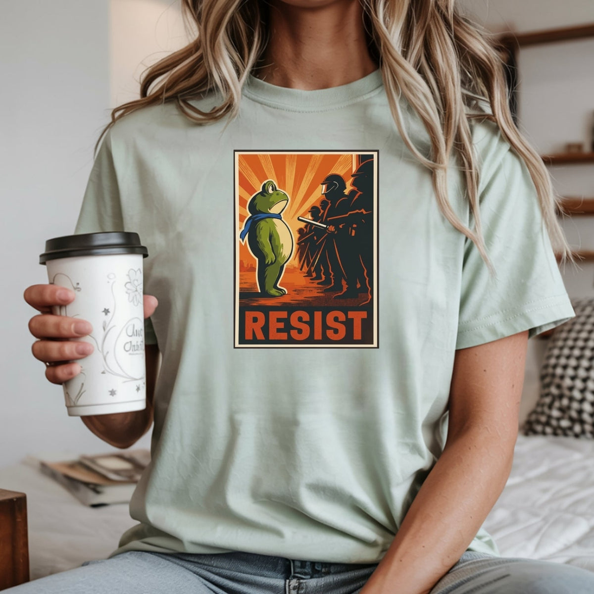 Portland Frog Shirt – Funny Rebel Graphic Tee – No Kings in product image 19