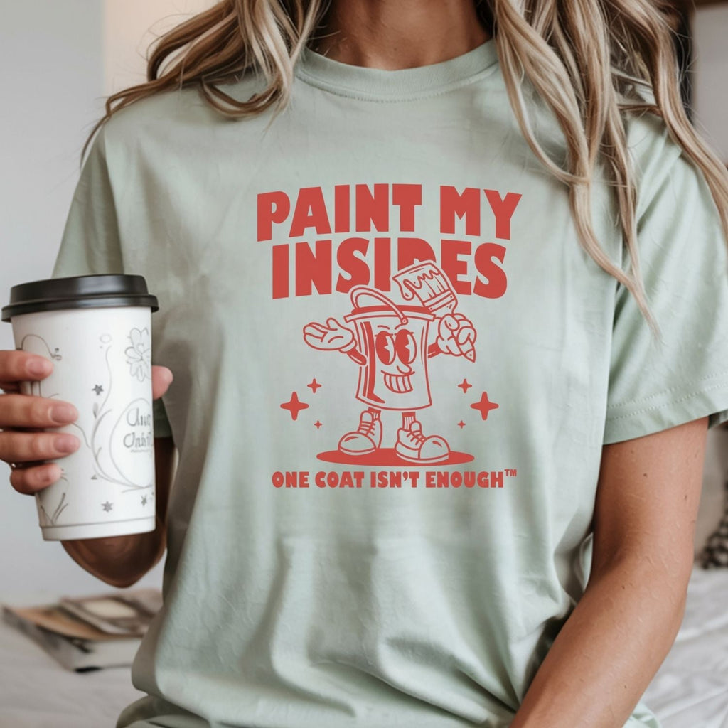 Retro Paint Can Mascot T-Shirt - Funny Art Graphic Tee product image 7