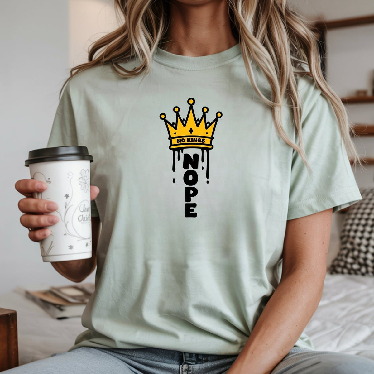No Kings T-Shirt – Crown Graphic Tee, Patriotic Freedom product image 9