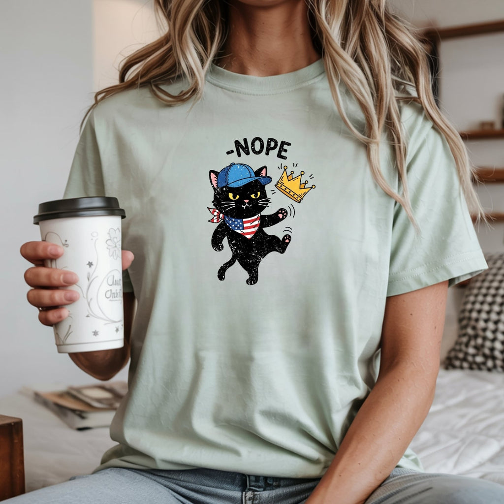 No Kings Shirt – Black Cat Parody Tee – Funny Democracy product image 10