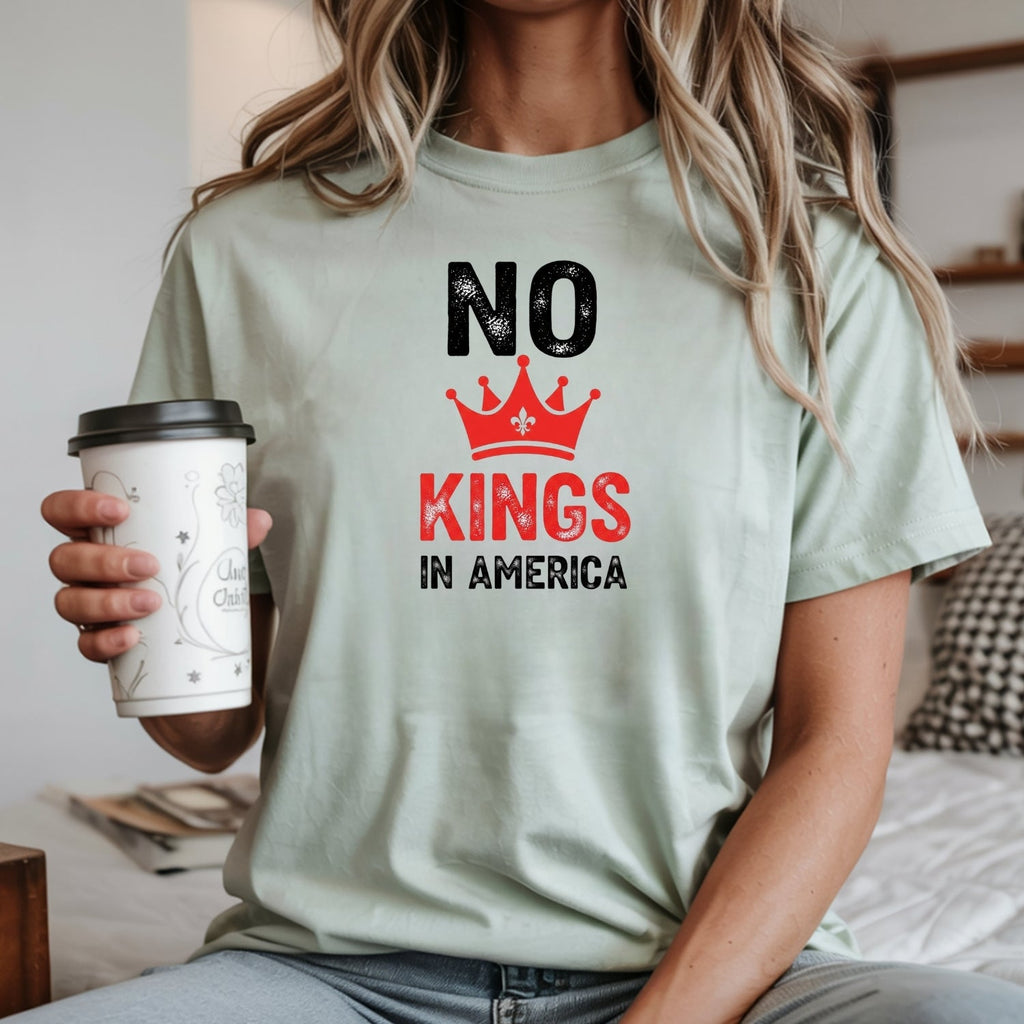 No Kings in America T-Shirt – Patriotic Democracy Tee – product image 6