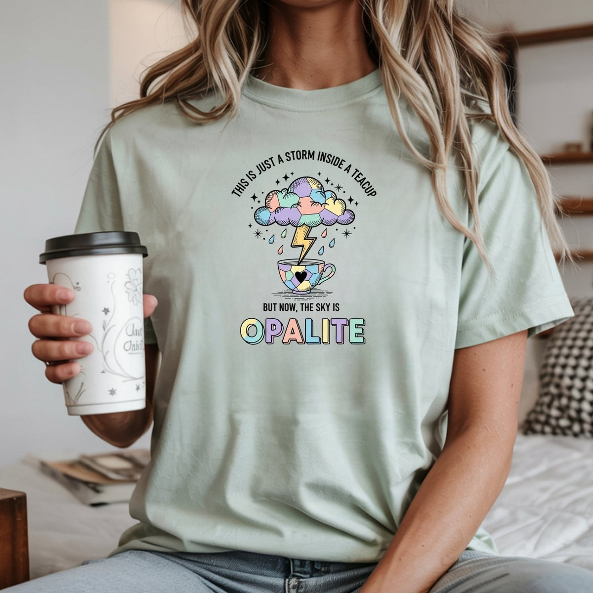 Storm in a Teacup Shirt – Opalite Sky Romantic Graphic Tee product image 9
