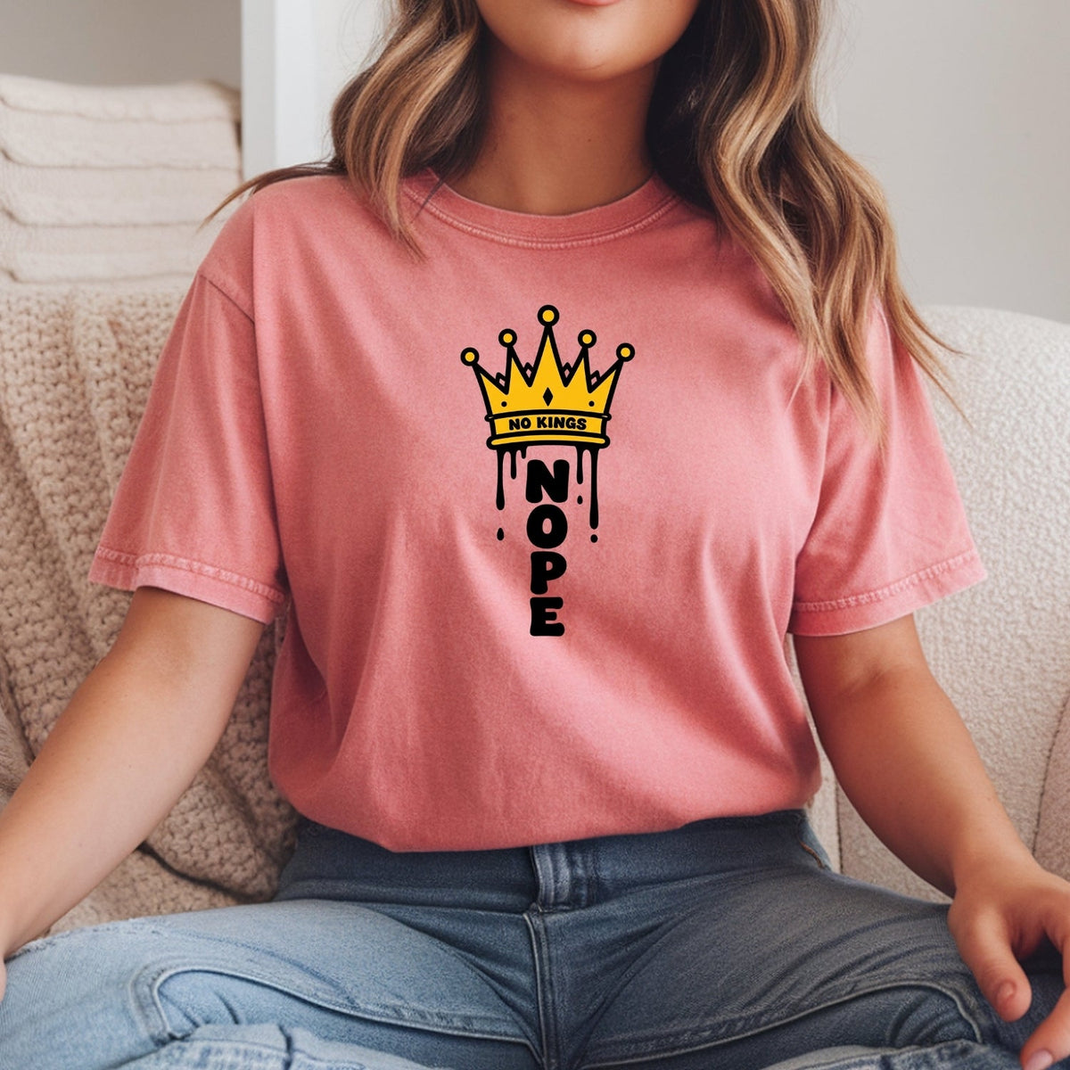No Kings T-Shirt – Crown Graphic Tee, Patriotic Freedom product image 10