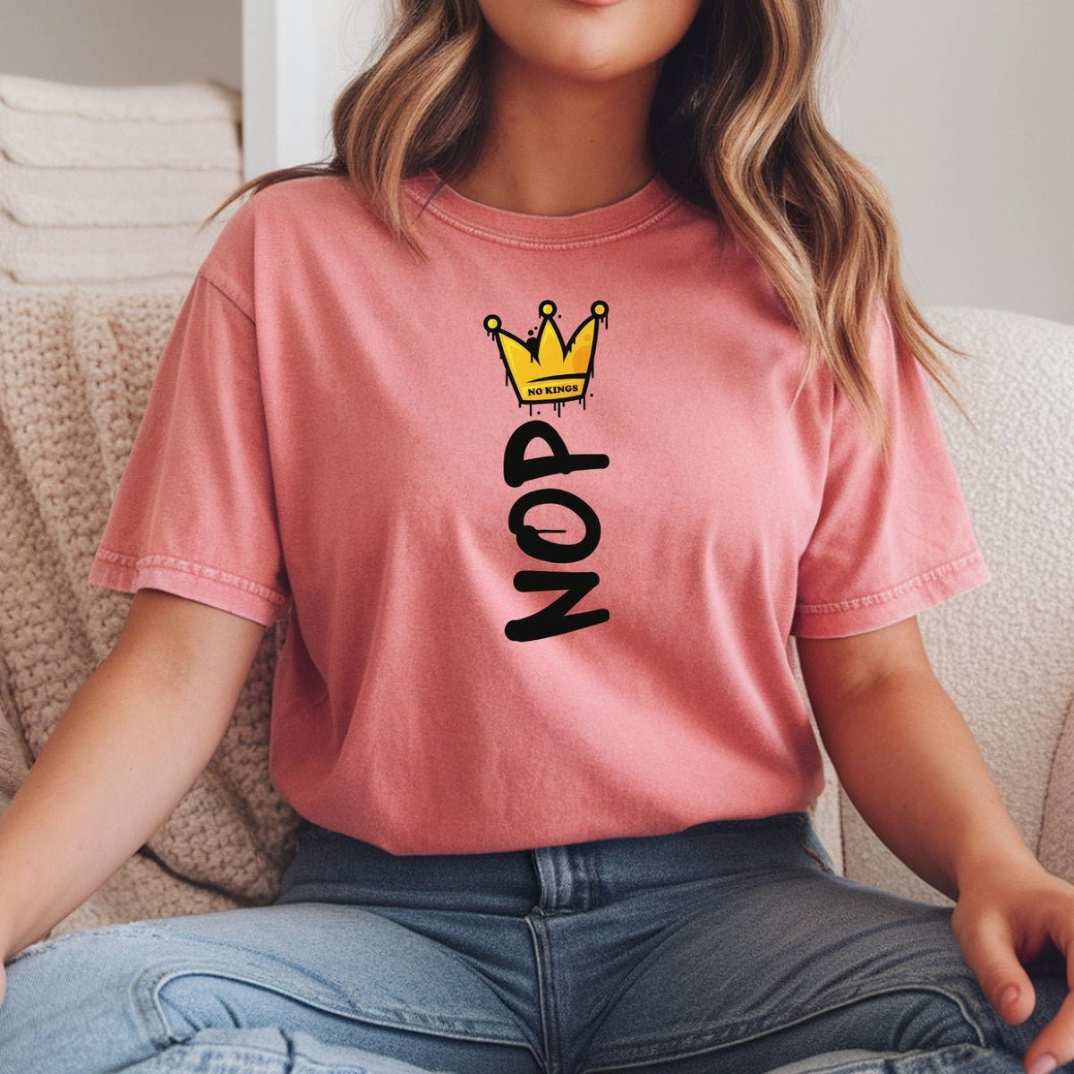 Crown No Kings Shirt – American Democracy Graphic Tee product image 11