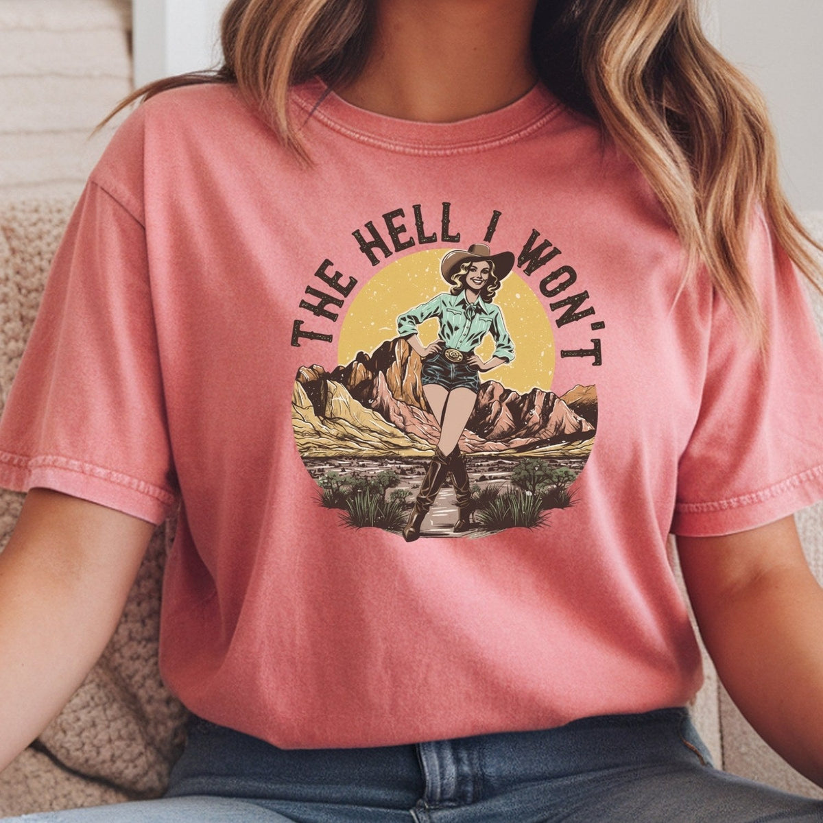 The Hell I Won’t T-Shirt – Retro Feminist Tee, Equality & product image 6