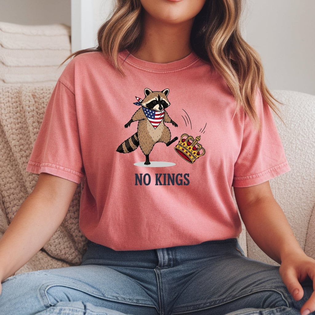 No Kings Raccoon T-Shirt – Funny American Rebel Tee – product image 16