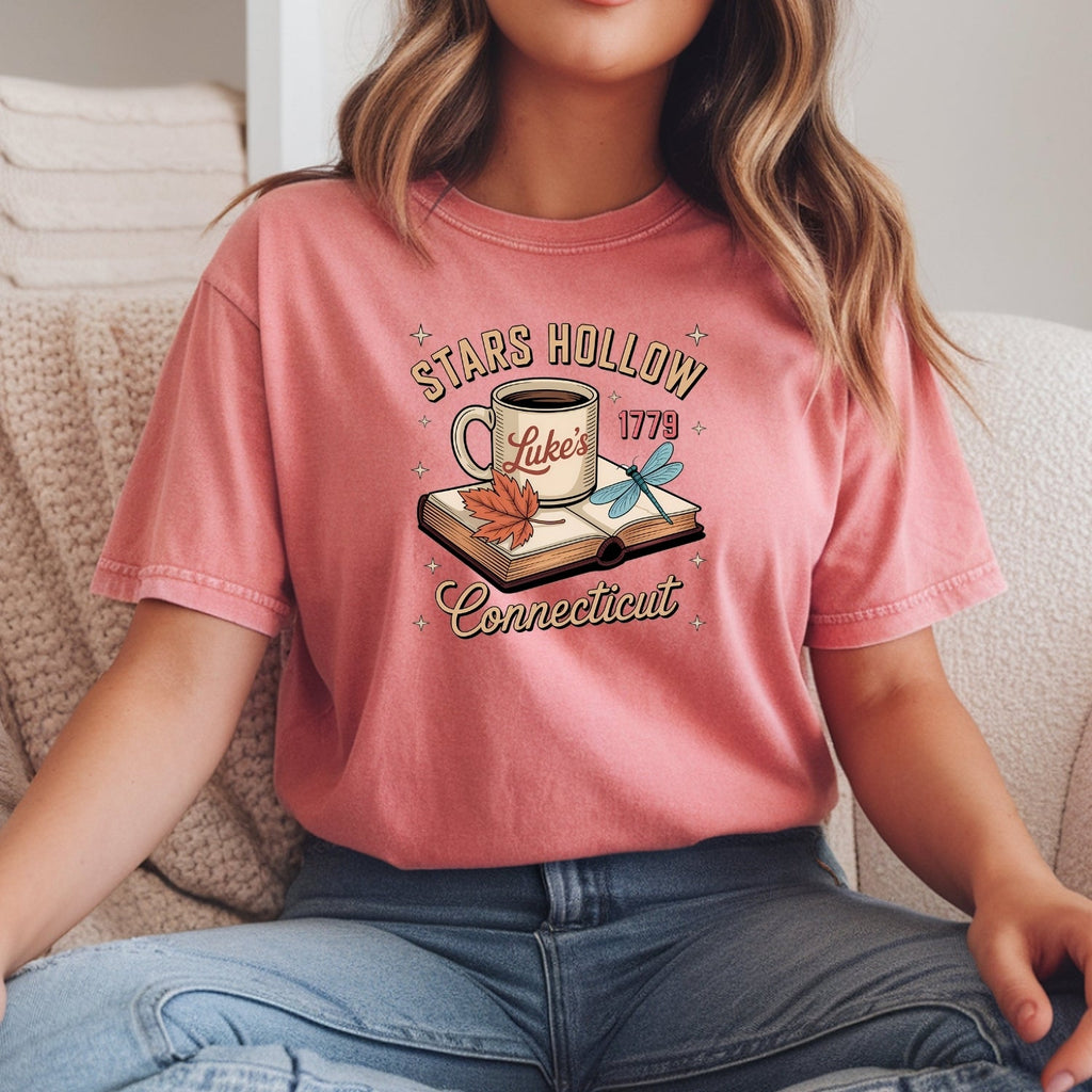 Retro Coffee Shop Tee – Stars Hollow Connecticut 1779 product image 19