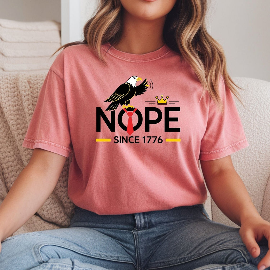 Bald Eagle NOPE Since 1776 T-Shirt – No Kings in America product image 10