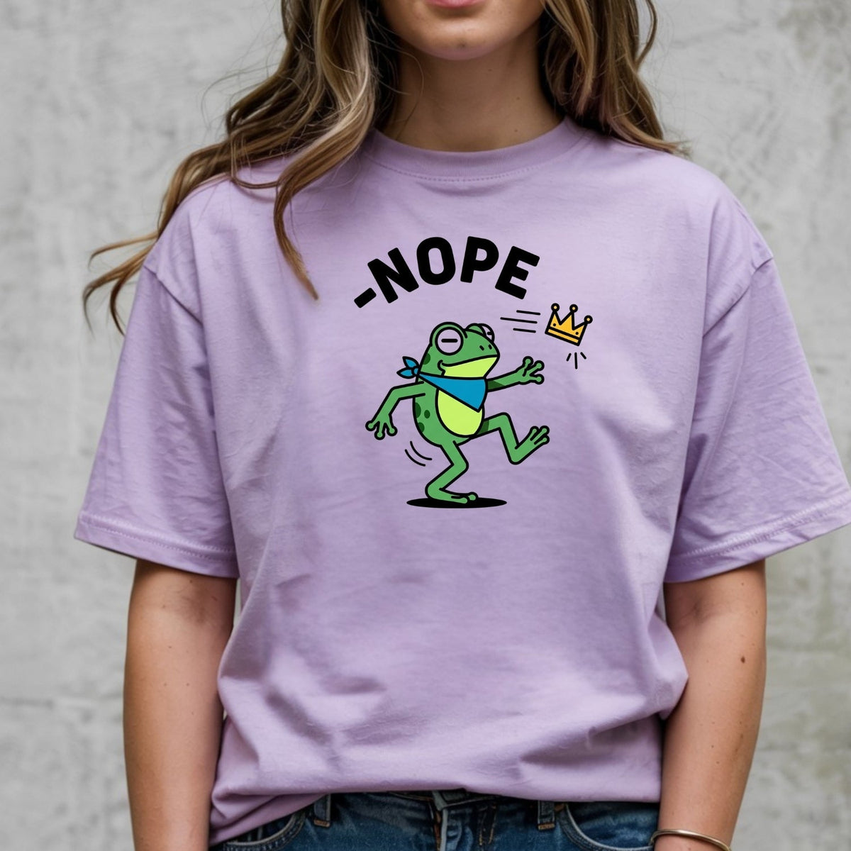 No Kings Streetwear T-Shirt – Frog Graphic Cotton Top for product image 15