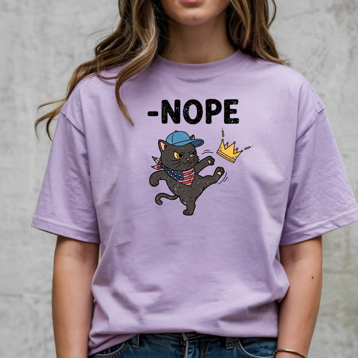 No Kings in America Tee – Black Cat Parody Shirt – Liberty product image 10