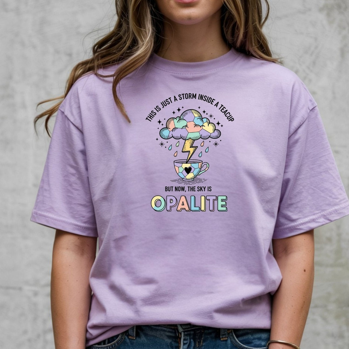 Storm in a Teacup Shirt – Opalite Sky Romantic Graphic Tee product image 11