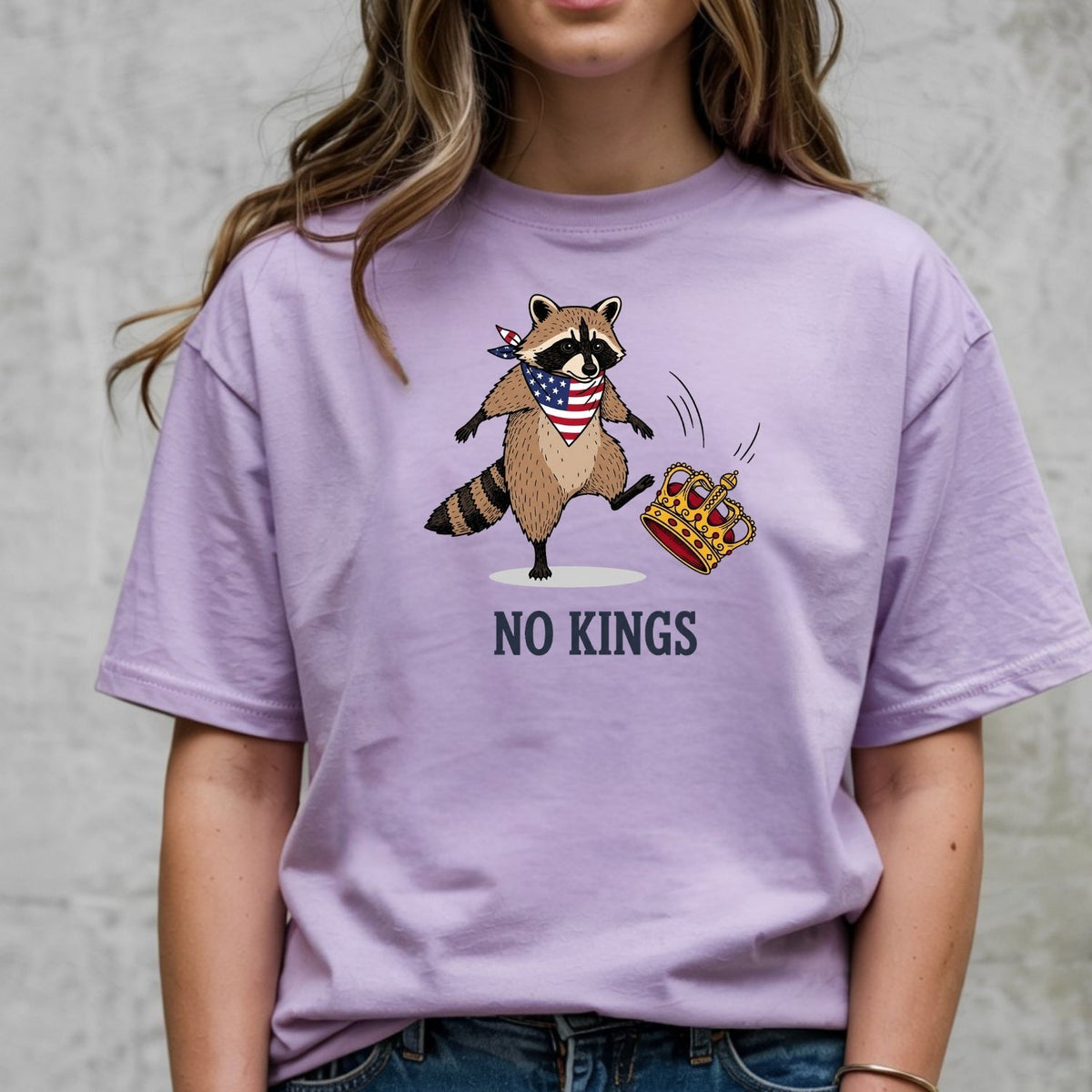 No Kings Raccoon T-Shirt – Funny American Rebel Tee – product image 17