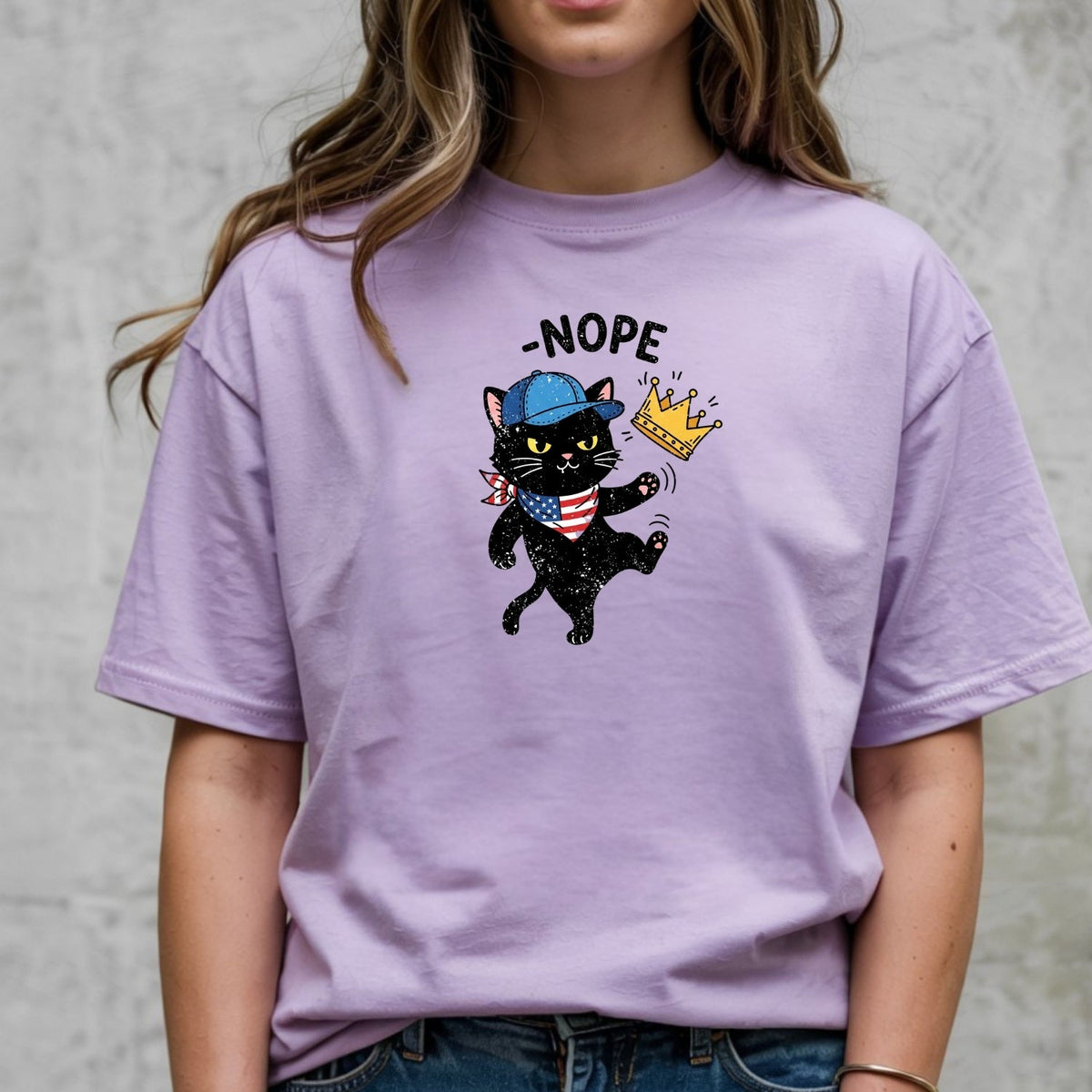 No Kings Shirt – Black Cat Parody Tee – Funny Democracy product image 12