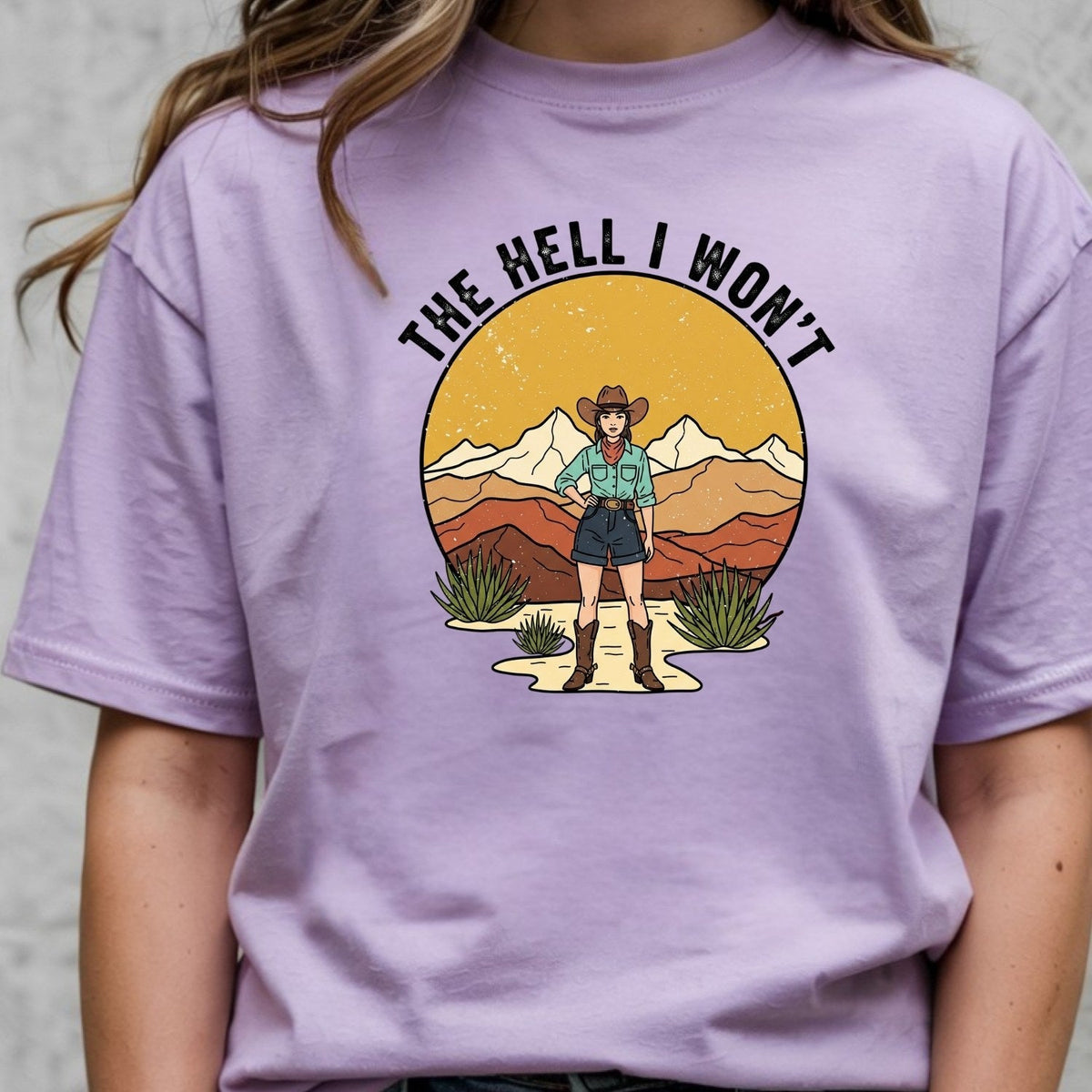 The Hell I Won’t Shirt – Retro Feminist Tee, Women’s product image 8