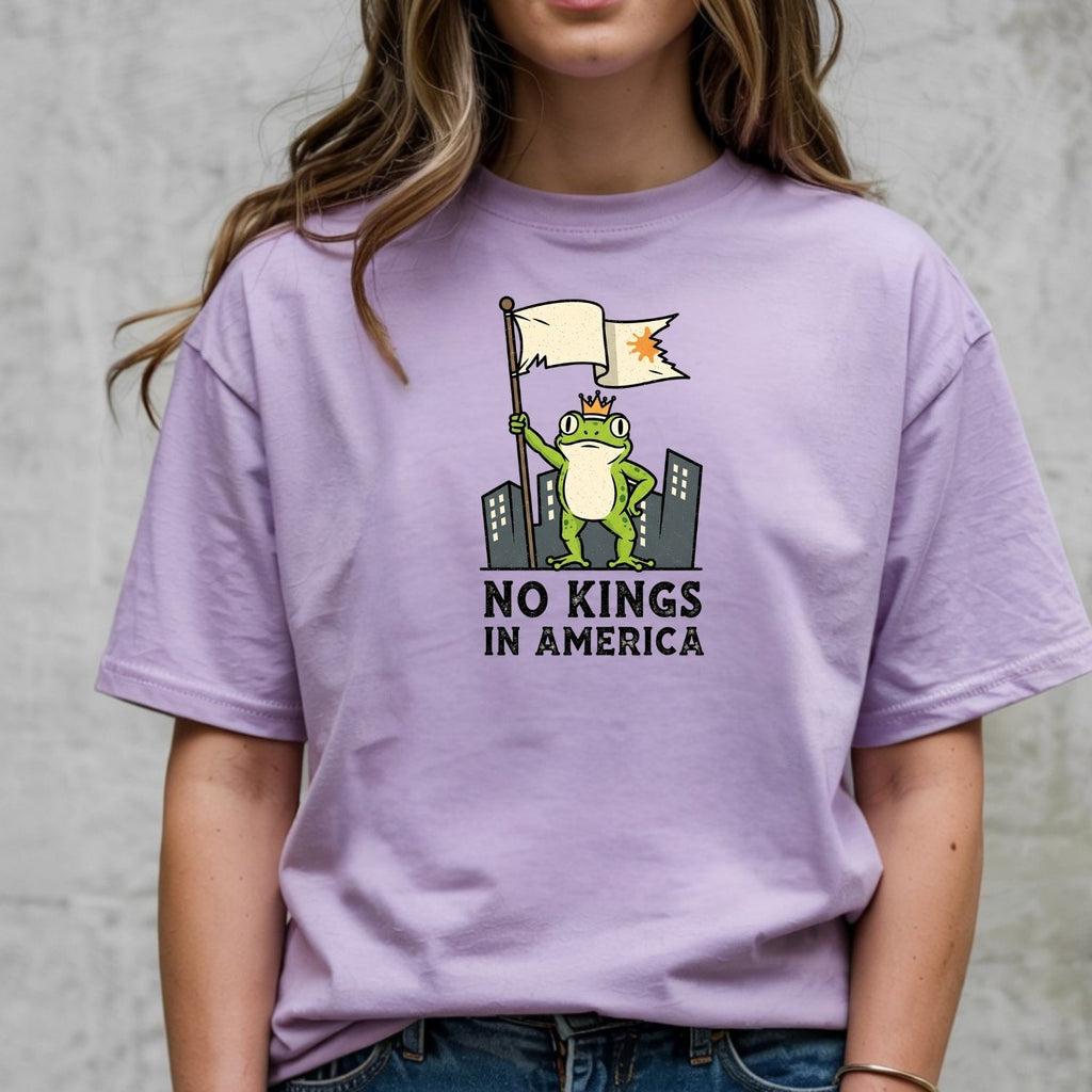 No Kings in America Frog T-Shirt – Rebellious Cartoon product image 30