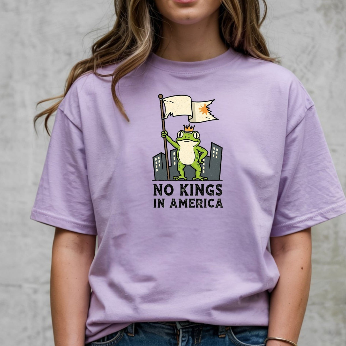 No Kings in America Frog T-Shirt – Rebellious Cartoon product image 30