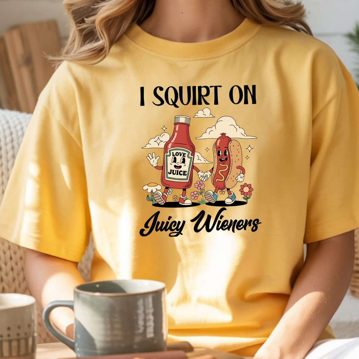 Funny Hot Dog T-Shirt - Retro Food Pun Tee - Inappropriate product image 11