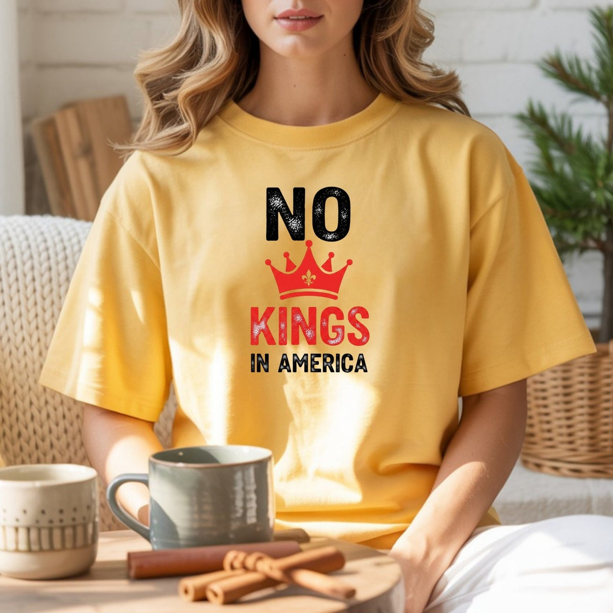 No Kings in America T-Shirt – Patriotic Democracy Tee – product image 9