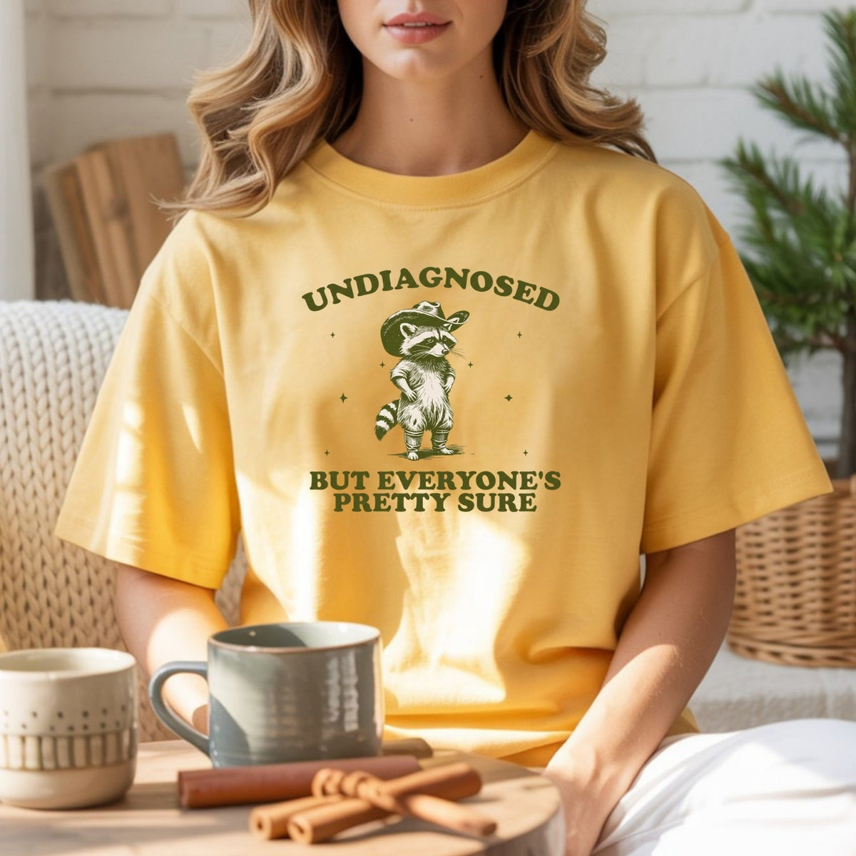 Undiagnosed but Everyone’s Pretty Sure T-Shirt – Funny product image 8