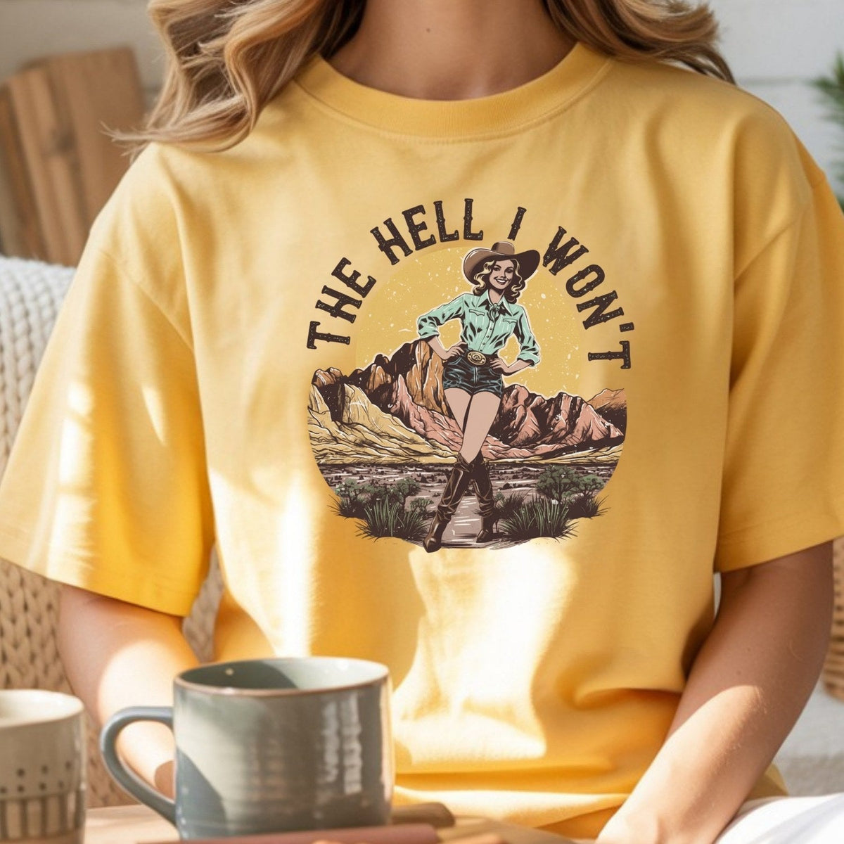The Hell I Won’t T-Shirt – Retro Feminist Tee, Equality & product image 8