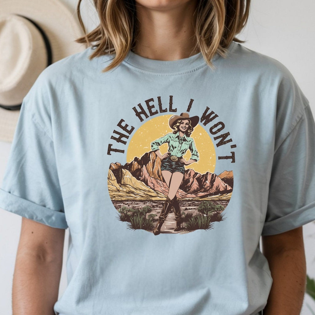 The Hell I Won’t T-Shirt – Retro Feminist Tee, Equality & product image 9