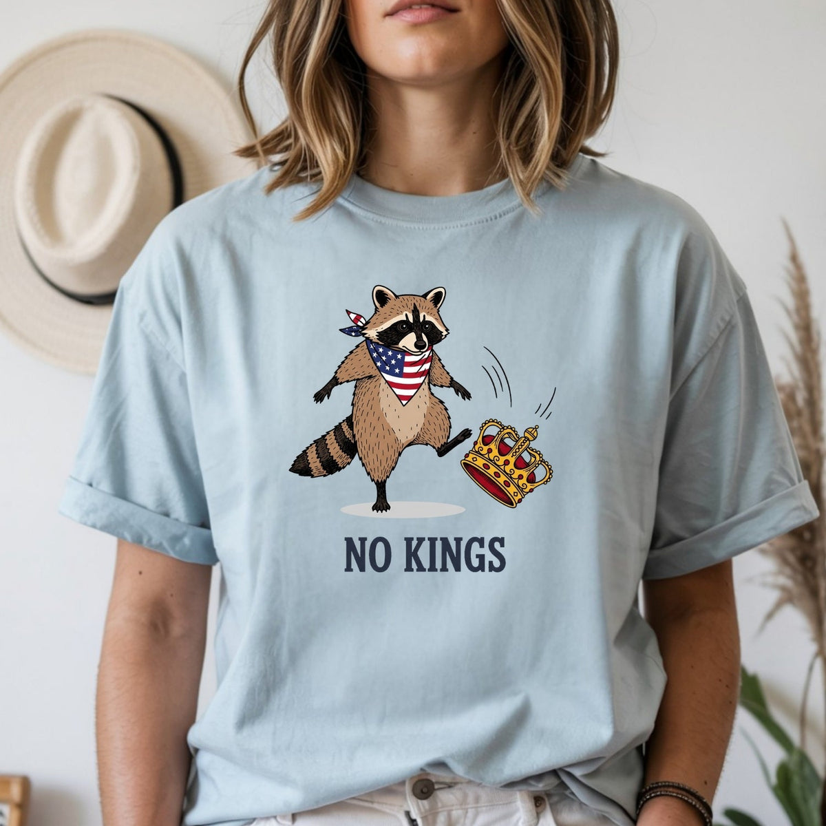 No Kings Raccoon T-Shirt – Funny American Rebel Tee – product image 19