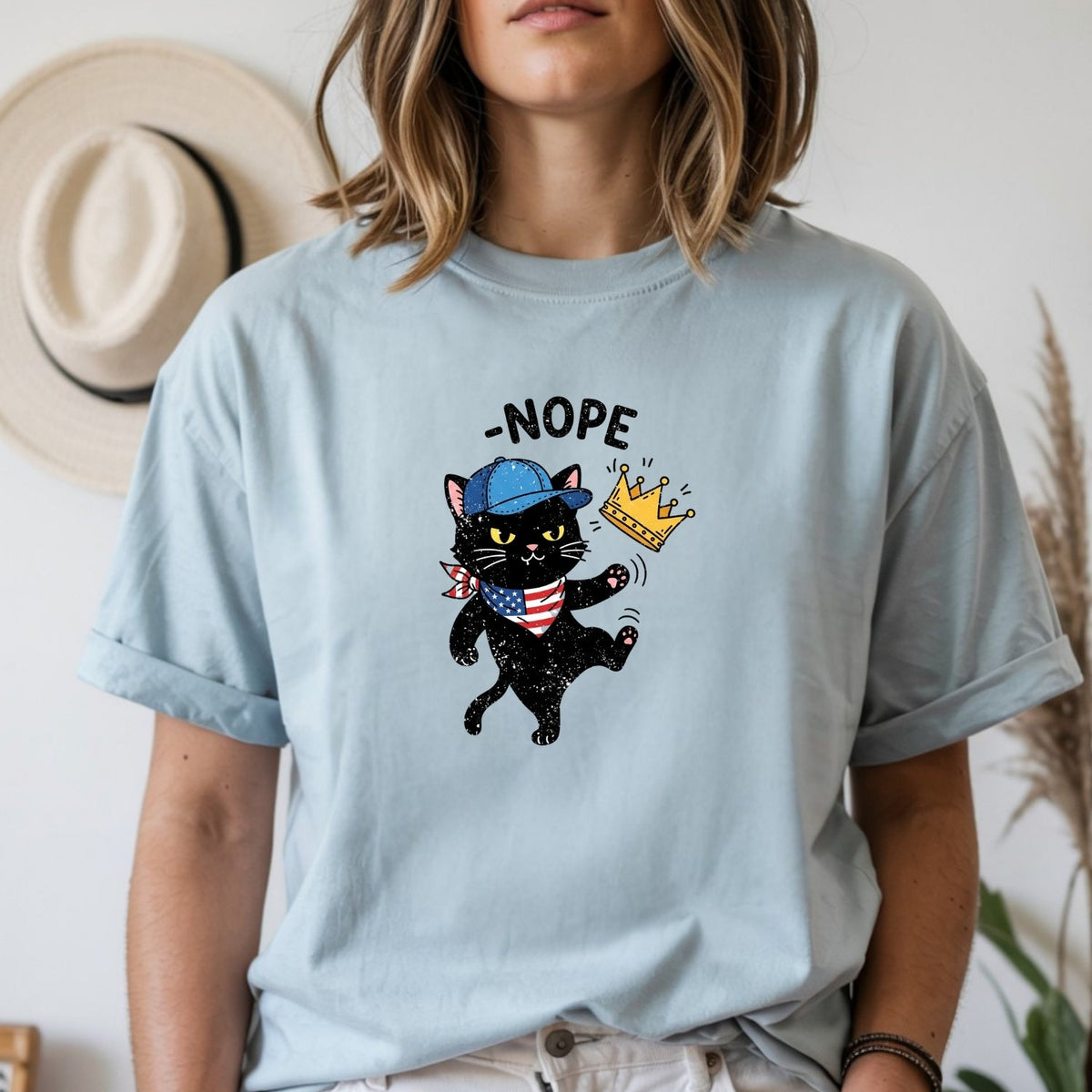 No Kings Shirt – Black Cat Parody Tee – Funny Democracy product image 14