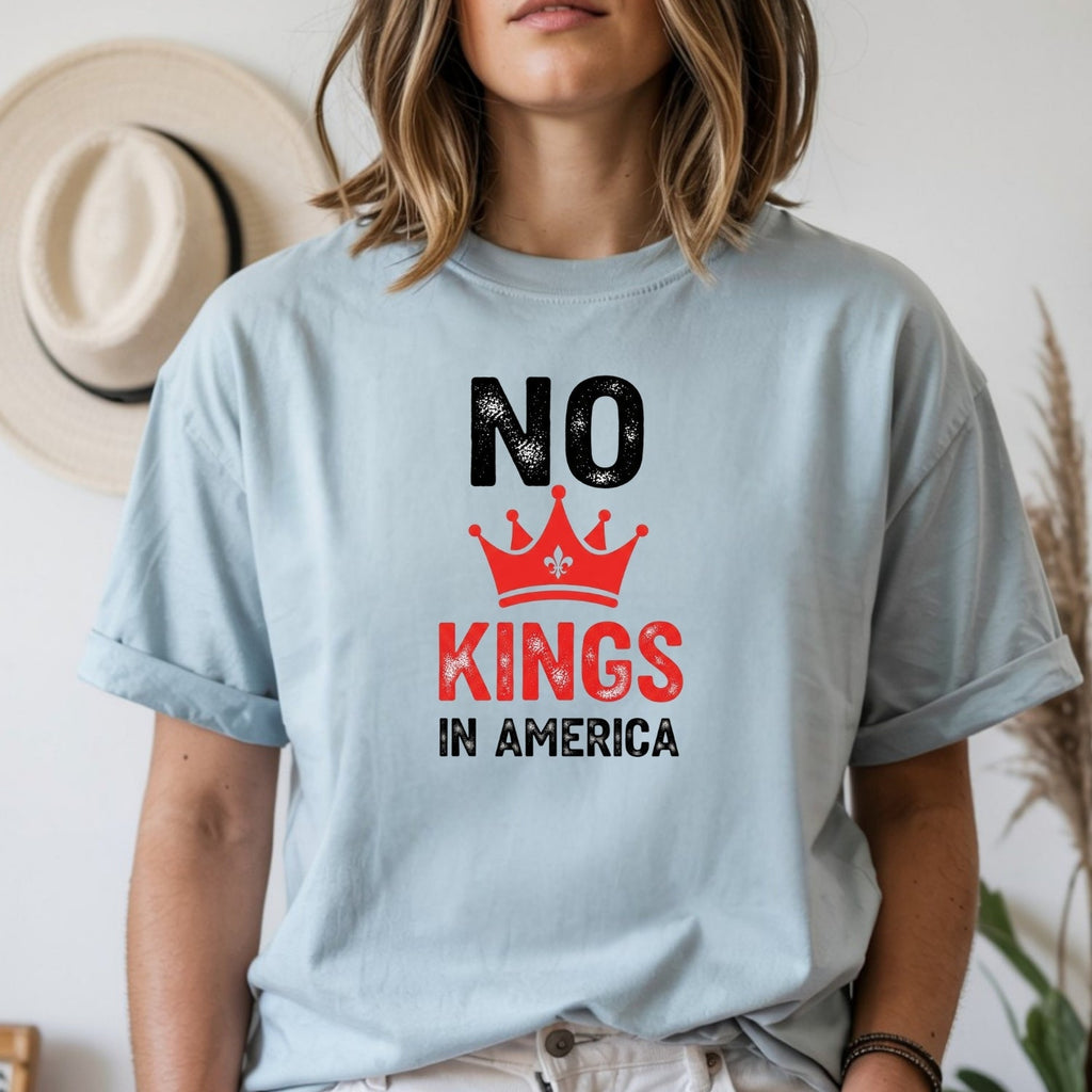No Kings in America T-Shirt – Patriotic Democracy Tee – product image 10