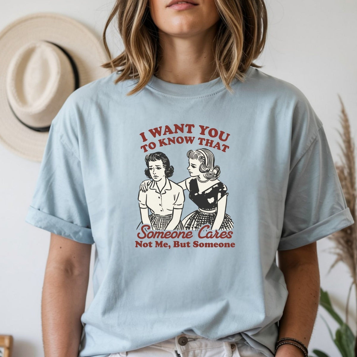Someone Cares T-Shirt – Retro Sarcastic Tee – Snarky Humor product image 12